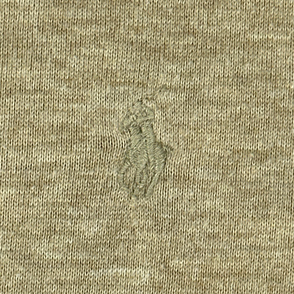 Vintage Ralph Lauren Polo Shirt Adult LARGE Brown Long Sleeve Small Pony 90s - Picture 4 of 12